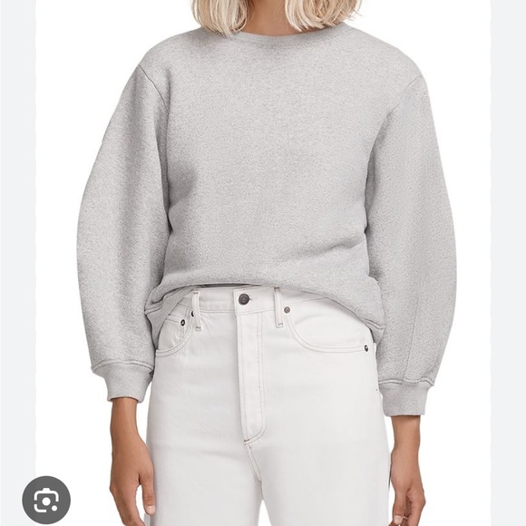 Agolde Sweaters - Agolde Thora Balloon Sleeves Terry Cotton Sweater XS